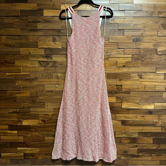 Zara - Red-Off-White Stripe Dress - Picture 2 of 8